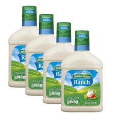 히든벨리 오리지널 랜치 샐러드 드레싱 앤 토핑 Hidden Valley Original Ranch, 1.06L, 4개