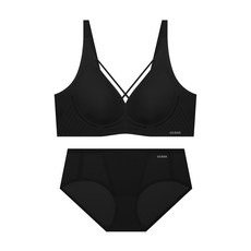 게스언더웨어 여성 여성 속옷 세트 GUESS UNDERWEAR 쿨링 포인트 GFWBR344BK_PT344BK