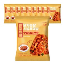 한끼통살 치밥주먹밥 핫양념치킨맛, 10개, 100g