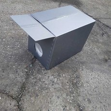 우드플러스 길고양이 겨울집 하우스 스치로폼 숨숨집급식소, 회색, 1개