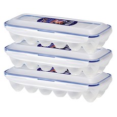 LocknLock 樂扣樂扣 長方形12格雞蛋收納盒 HPL954S3, 混色(HPL954S3), 3個