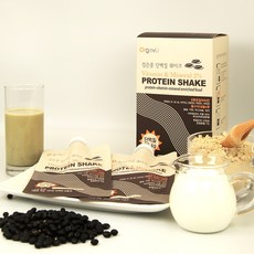 검은콩단백질쉐이크 40g 7포 1박스 식사대용 비건 식물성단백질 20.4g, 280g