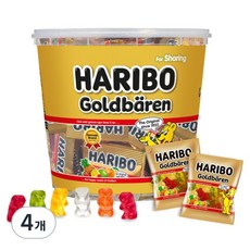 하리보 골드베렌 젤리 93개입 1kg 4개