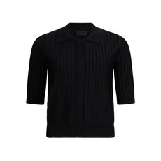 리우조 골지 니트 칼라 가디건