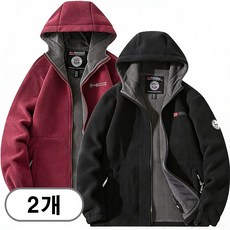 차쿠 1+1(2세트) 남녀여성 겨울 노르웨이 후드 집업 플리스 자켓 후리스 도톰 야외 캠핑 낚시 재킷 아빠 아저씨 빅사이즈 혹한기 작업복 점퍼