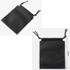 스트링 포장 파우치 더스트백 복주머니 30개 12 x 15cm 검정