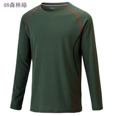 【FIT 維特】男Coolmax圓領長袖排汗衣PS1101/春夏薄款/吸溼排汗快乾/防曬衣/登山旅遊/野雁戶外