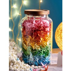 수제 종이학 1000마리 소형 완성품 완제품 병 유리병, 큰 병