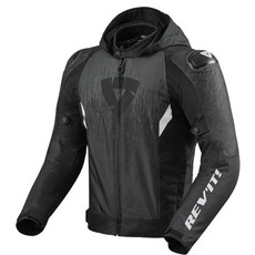 REV'IT! 摩托車連帽夾克，透氣舒適，時尚有型，輕量耐用, black
