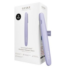 게스케 프리시전 트리머 4 in 1 통증 없고 위생적인 제모 정밀 도구 얼굴 바디 남녀 공용 그루밍 기기 저자극성 간편한 날 교체 타입 286181, Purple