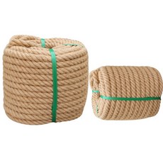 코이어로프 50m 수제 로프 새끼줄 코아로프 야자로프 등반 포장 사진벽 바인딩 상세페이지 참고 13. 14mm 50미터, 20mm10미터