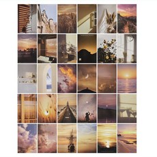 저녁노을컬러엽서 장엄한 저녁노을사진엽서 chl+4055Ib