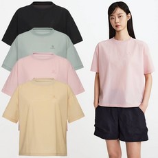 블랙야크 여성 아이스프레쉬A 반팔티 여유핏 초경량 향균 소취 라운드티 1BYRTMU507