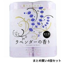 【CHL】日本 四國特紙 滾筒式雙層衛生紙 薰衣草香味雙層30m x 4卷, 1個, 單件
