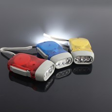 슬림형 휴대용 자가발전 LED 손전등 랜턴 쓱템, 1개