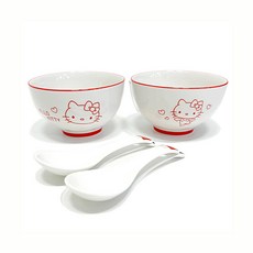 헬로키티 도자기 공기 스푼세트(H824377), 단품, 1개