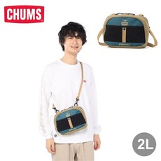 CHUMS Spring Dale Shoulder 肩背包 2L, 藍/米