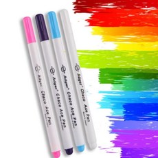 지워지는 기화펜 마커펜 원단 봉제 수예 초크펜 수성펜, 화이트, 1개