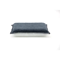 양면 자동차 인테리어 스크러빙 스폰지 극세사 가죽 세차 패드, 02 Grey 1 Pc