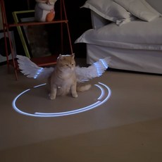 貓咪電動翅膀變裝秀道具, 百變小咪60cm翅膀和震翅器加投影燈, 1個