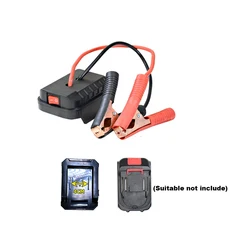 마키타 자동차 배터리 점프 스타터 리튬 비상용 파워 뱅크 두꺼운 클립과 듀얼 USB 충전 포트, 02 No USB