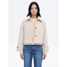 에잇세컨즈 8SECONDS 코트형 숏 아우터 베이지