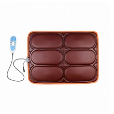 LADUTA 拉布塔 電動臀部按摩坐墊 震動加熱按摩, 皮革棕色（車家兩用）, Brown, 皮革棕色（車家兩用）