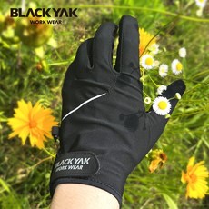 블랙야크 간절기 하계 등산장갑 남자 여자, 블랙, 1세트