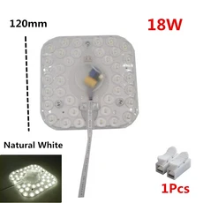 1 개/몫 LED 통 220V Recessed 라운드 천장 Dowm 빛 침실 실내 거실 홈 장식 조명 LED 스팟 램프, Natural Light, White, 18W