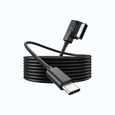16 / 15 및 기타 유형 C 장치용 USB-C to MMI Aux 케이블 폭스바겐 A3 / A4 / A5 / A6 / A8 / S4 / S6 / S8 / Q5 / Q7