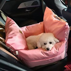 강아지카시트 애견드라이빙킷 집을그대로 차에 설치하면 끝, W. 대형 핑크색 크기 분리 가능 세척 가능 휴대 가능