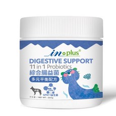 in plus 狗狗綜合腸益菌 11合1配方 280g 犬用消化道保健 益生菌, 1個, 消化+腸道健康