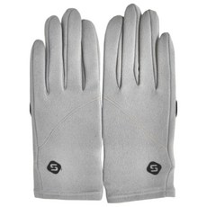 WARMPLUS 輕巧加絨防寒騎行保暖手套 可觸控彈性, 灰色