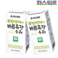 파스퇴르 무항생제인증 바른목장우유190ml, 190ml, 12개