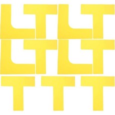 헤모톤 피클볼 코트 마킹 키트 12개 야외 경계선 표시기 바람 저항 노란색 테이프와 검은색 보관 가방 포함 정확한 배치 및 스포츠 필드 설치 3102651, 헤모톤 피클볼 코트 마킹 키트 12개 야외 경계선 표시