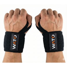 뷰리온 강력 고정 헬스 손목 보호대 2P, 1세트, 블랙