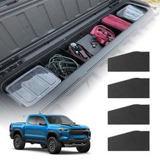 TECHPICCO 쉐보레 콜로라도/GMC 캐니언 2026 2025 2024 2023+와 호환되는 테일게이트 오거나이저 액세서리 2026-2023과 카고 디바이더 오거나이저, 테일게이트 인서트 디바이더