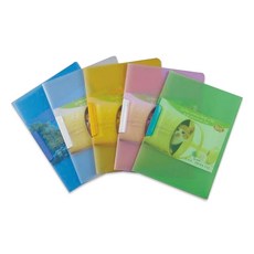 新德牌 P.P 柔彩簡易夾 辦公室文件整理必備 輕巧耐用, 藍, 1個