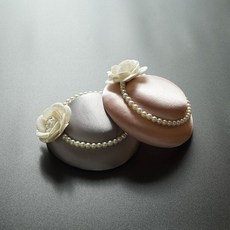 復古貝雷帽 法式簡約珍珠山茶花赫本小禮帽女英倫名媛旗袍禮服走秀頭飾帽子夏