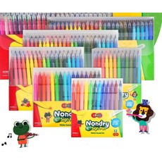 동아교재]논드라이싸인펜/12색/16색/24색36색/48색/50색/72색/사선케이스(노마르지), 12색