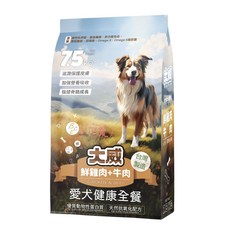 艾爾發寵物 大威 DAVE 愛犬健康全餐犬糧 鮮雞肉 牛肉 皮毛關節保健 狗飼料 全齡犬適用, 1個, 7.5 kg, 7.5kg