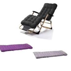 캠핑침대쿠션 캠핑 야전침대 간이침대 전용쿠션 리클라이너 쿠션, 블랙