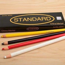 STANDARD 拉線蠟筆 服裝劃粉筆, 1個, 黃色一盒 12支, 1