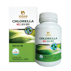대만 베단 클로렐라 세포벽파쇄 엽록소 HALAL인증 KOSHER인증, 1개, 200g