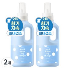 소소이지 실내건조 퍼퓸 섬유유연제 썸머 브리즈, 2개, 1L
