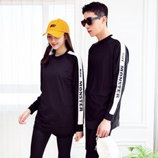 Roy MONSTER 女款衝浪寬鬆上衣+短褲+緊身褲+背心式泳裝上衣+泳褲5件套組 線條款