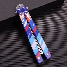 SimHm 발로란트 요루 나비칼 빗리송 모형칼 발리송 트레이너 버터플라이 나이프 Valorant Butterfly Knife safe for kids toy, 게임스킨 연습용, 1개