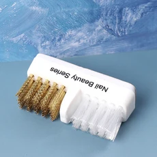 1/2개 네일 매니큐어 드릴 비트 청소 도구 2 IN 1 와이어 부드러운 브러시 전기 먼지 제거 광택, 02 S125