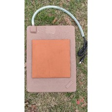 翔安 FRP保溫板 硬式加溫墊 遠紅外線 (IP69K可水洗 貓狗兩棲爬蟲 烏龜), 1個, 40×52cm(咖啡色/平頭/磁磚款）,磨砂面/附調溫器&漏電保護插座, 咖啡色