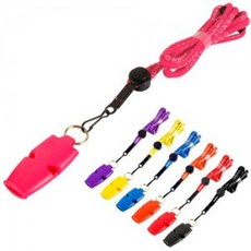 스포츠 휘슬 심판 호루라기 운동 신호 호신용 호각 ER, 1개, -04(레드)